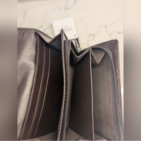 Coach Tan and Brown Signature Wallet - Picture 7 of 12